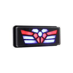 CALAVERA TRASERA LED RASEN CAL-1004Y-BU DECORATIVA AMARILLO/AZUL