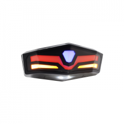 CALAVERA TRASERA LED RASEN CAL-1002Y-BU PREMIUM MULTIFUNCIONAL AMARILLO/AZUL