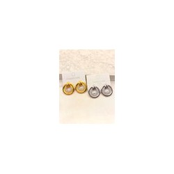 Arete Circulo Zirconias Acero