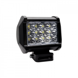 FARO LED AUXILIAR RASEN LED-13014W-BU CUADRADO 3 FILAS 12 LED BLANCO CONTORNO AZUL ALTA/BAJA Y ESTRO