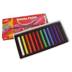 BARRA PASTEL GRANDE SURTIDO 12PZ