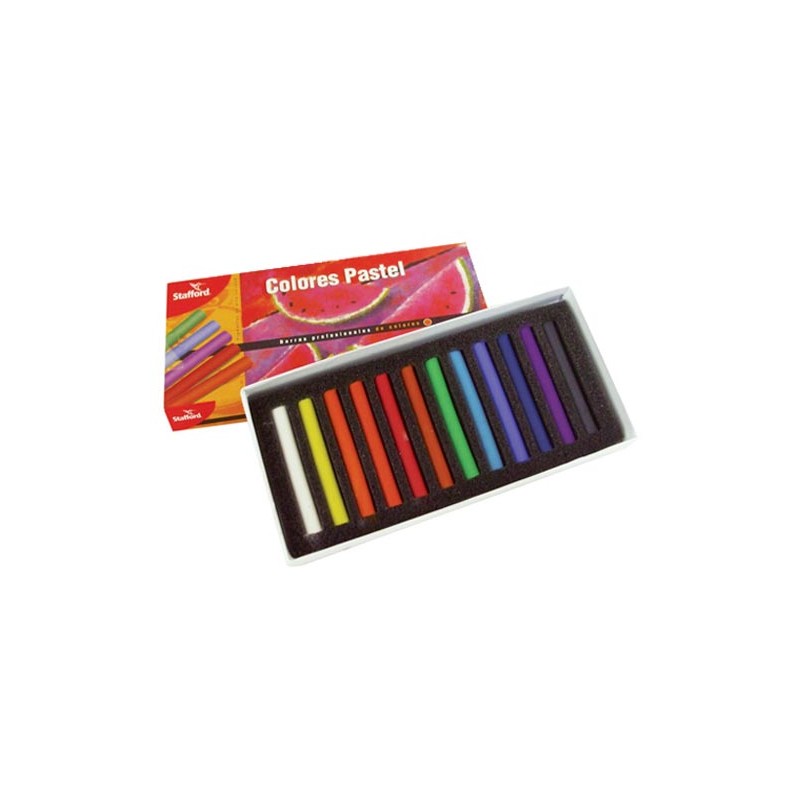 BARRA PASTEL GRANDE SURTIDO 12PZ