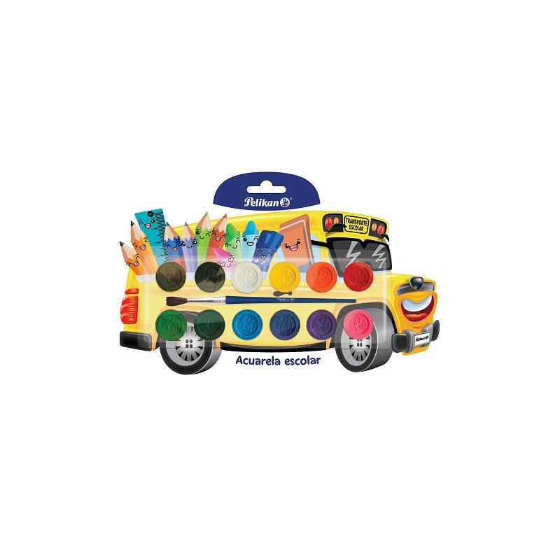 ACUARELA ESCOLAR BLISTER 12 PASTILLAS