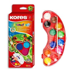 ACUARELAS ESTUCHE 12 PASTILLAS