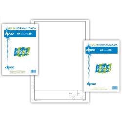 BLOCK A4 CARTULINA NORMALIZADO 25H