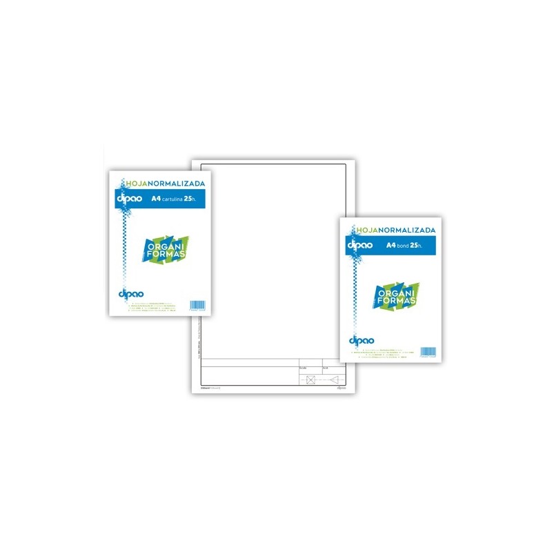 BLOCK A4 CARTULINA NORMALIZADO 25H