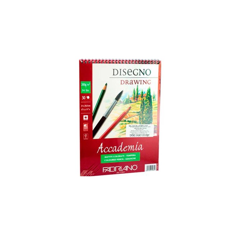 BLOCK ACUARELA 200G 21x29.7CM 30H