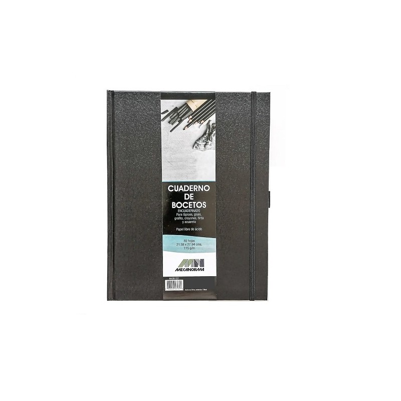 CUADERNO PARA SKETCH 115 G/M 80H