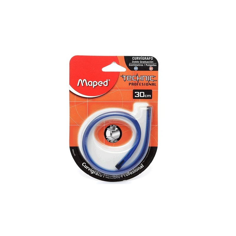 CURVIGRAFO PLASTICO ALMA DE PLOMO 30CM