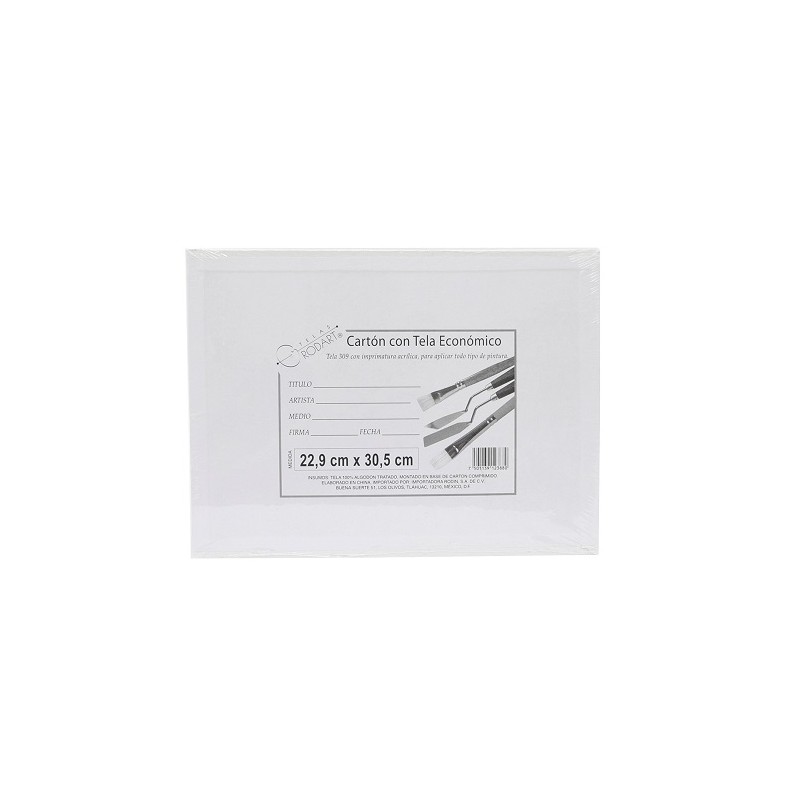 CARTON CON TELA ECONOMICO 22.5X30CM 100% ALGODÓN