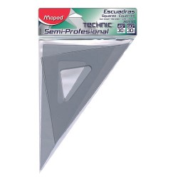 ESCUADRA CON BISEL SIN GRADUACION SEMI-PROFESIONAL 30CM