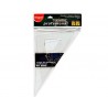 ESCUADRA PROFESIONAL SIN BISEL TECHNIC TRANSPARENTE 32CM