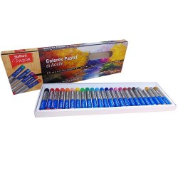 GIS PASTEL DE ACEITE 24 PZ