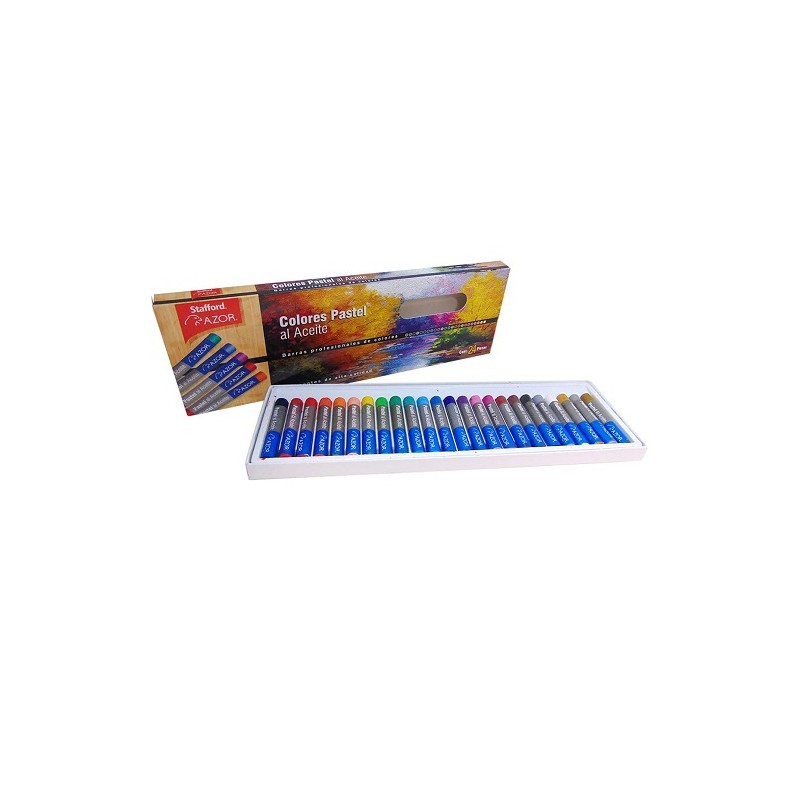 GIS PASTEL DE ACEITE 24 PZ
