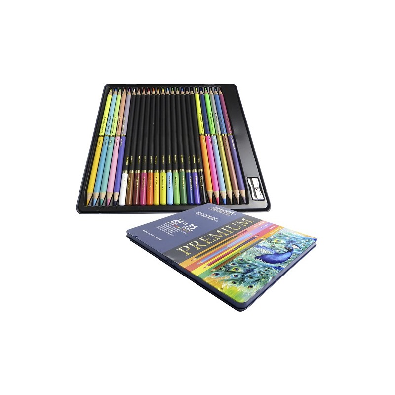 LAPICES DE COLOR PARA DIBUJO 35 COLORES 24PZ
