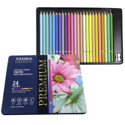 LAPICES DE COLOR PASTEL PARA DIBUJO 24PZ