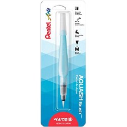 PINCEL CON DEPOSITO DE AGUA, PUNTA PLANA