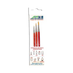 PINCEL REDONDO LINERS 2/0,0 y 3 - 3 PZAS