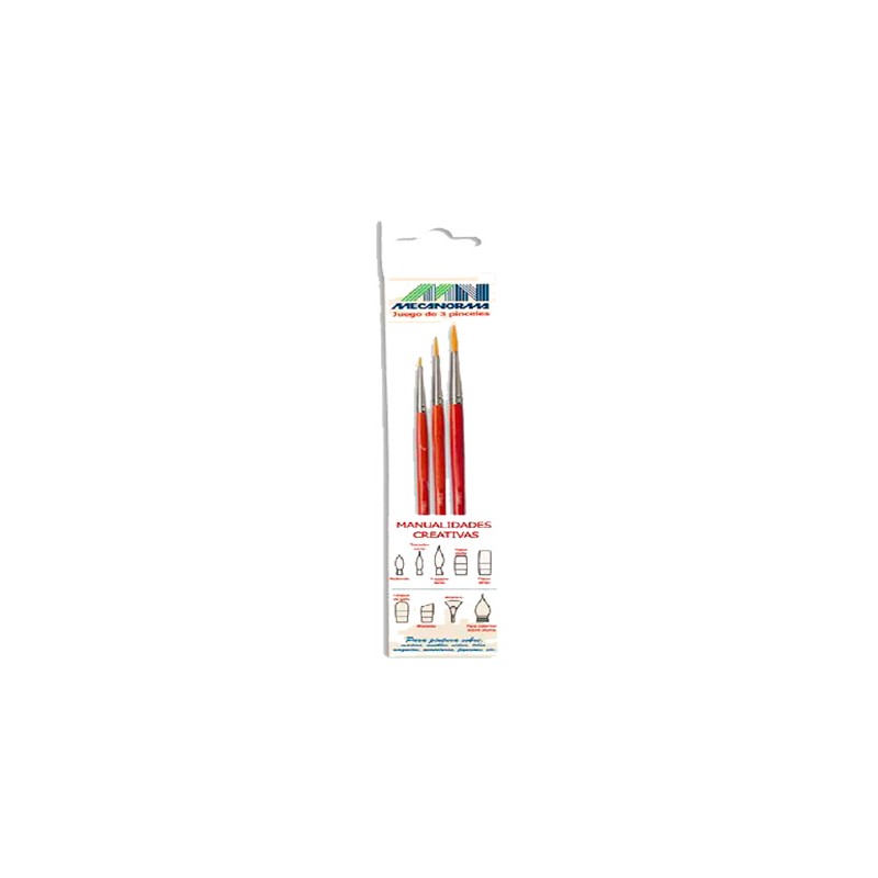 PINCEL REDONDO LINERS 2/0,0 y 3 - 3 PZAS