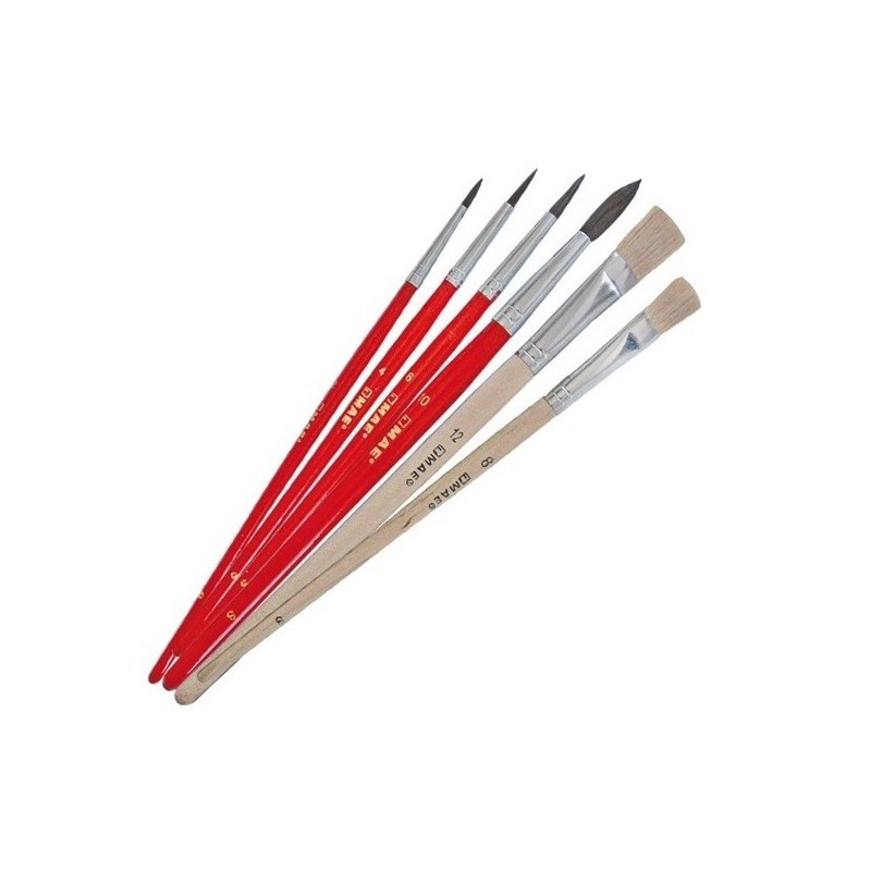 PINCELES 2 PARA OLEO Y 4 PARA ACUARELA