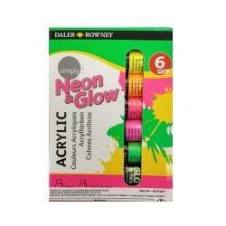 PINTURA ACRILICA NEON 12ML 6PZ