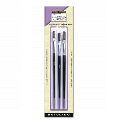 PINCELES SURTIDOS ROTULADO ISEMARF LILA 3PZ