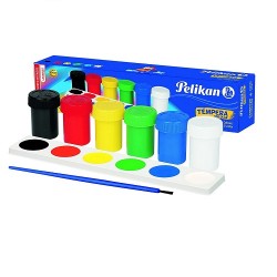 PINTURA TEMPERA ESCOLAR SURT 25ML/6PZ