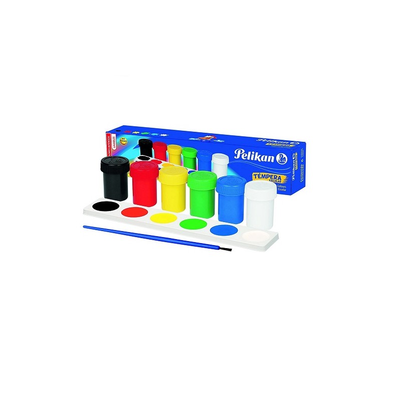 PINTURA TEMPERA ESCOLAR SURT 25ML/6PZ