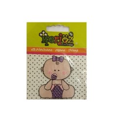 APLICACION BORDADA BEBE, CHUPON