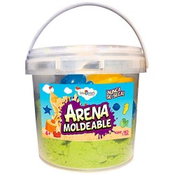 ARENA MOLDEABLE CON CUBETA Y 8 MOLDES