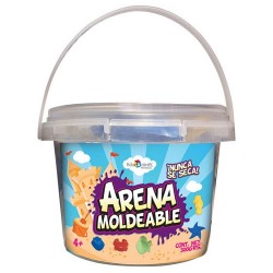 ARENA MOLDEABLE CUBETA CON Y 6 MOLDES