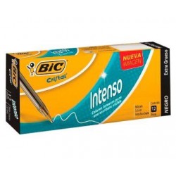 BOLIGRAFO CRISTAL INTENSO PUNTO EXTRA GRUESO 1.6MM 12PZ