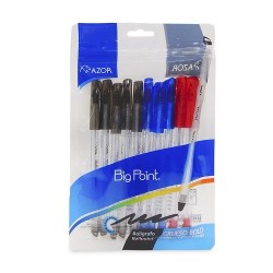 BOLIGRAFO BIG POINT 10 PIEZAS 1.2MM SURTIDO