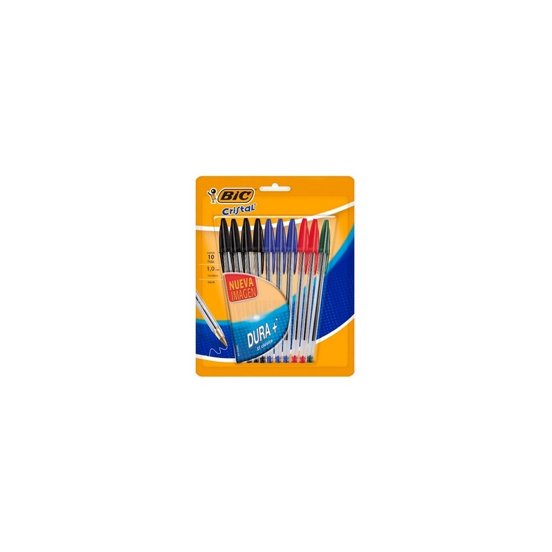 BOLIGRAFO CRISTAL DURA + 10PZS