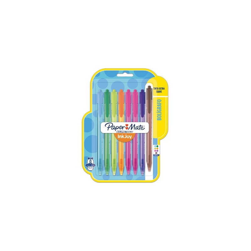 BOLIGRAFO KILOMETRICO PUNTO MEDIANO 100RT 8PZ