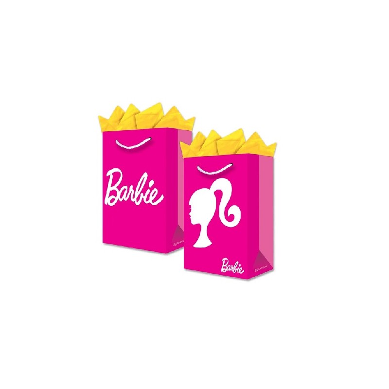 BOLSA DE REGALO MEDIANA BARBIE 20X26X3CM