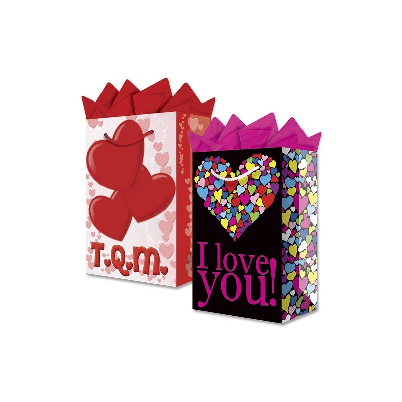 BOLSA PARA REGALO JUMBO SAN VALENTIN 45X33.5X15.5CM