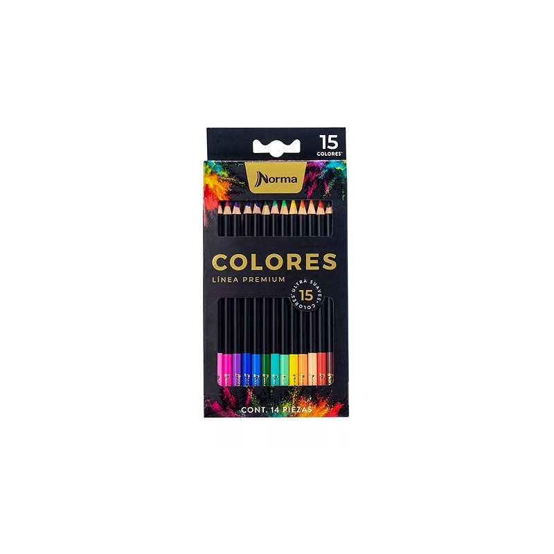 COLORES NORMA PREMUIM 15 PZ