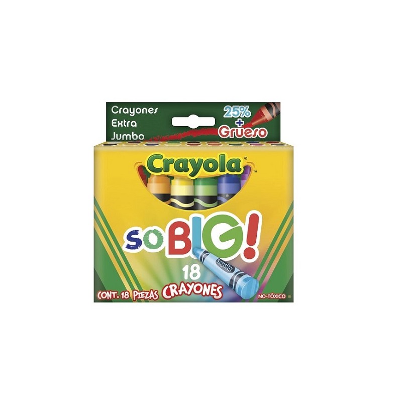 CRAYON CERA EXTRA JUMBO 18PZ
