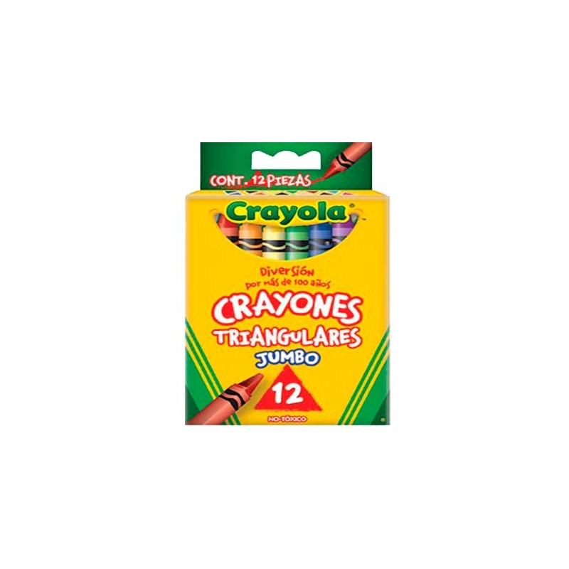 CRAYON CERA JUMBO TRIANGULAR 12PZ