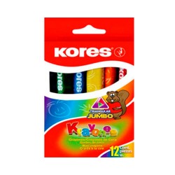 CRAYON CERA JUMBO TRIANGULAR 12PZ