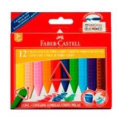 CRAYON JUMBO GRIP LAV Y BORR 12PZ+PROM