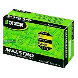 CRAYON PRENSADO MAESTRO 20PZ