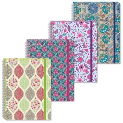 CUADERNO BOOK FLORAL 100H