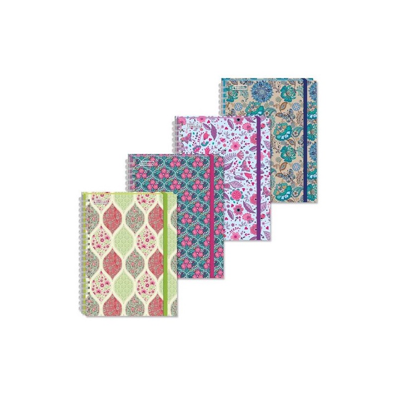 CUADERNO BOOK FLORAL 100H