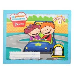 CUADERNO ITALIANO COSIDO MI PRIMER CUADERNO RAYITAS 72H