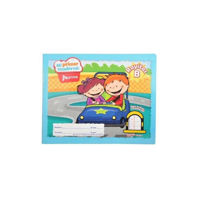 CUADERNO ITALIANO COSIDO MI PRIMER CUADERNO RAYITAS 72H