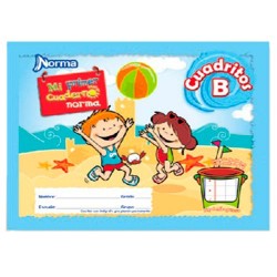 CUADERNO ITALIANO COSIDO MI PRIMER CUADERNO CUADRITOS "B" 72H