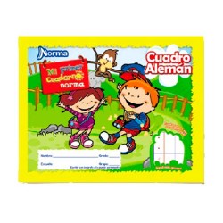 CUADERNO ITALIANO COSIDO MI PRIMER CUADERNO CUADRO ALEMAN 72H