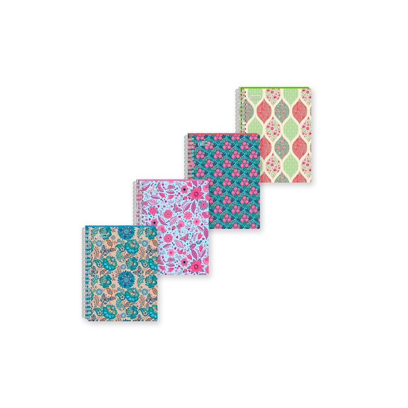 CUADERNO PROFESIONAL FLORAL 100H